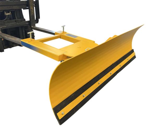 forklift adjustable snow plough attachment