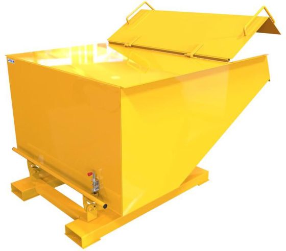 Lidded Forklift Tipping Bin