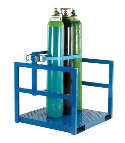 Cylinder storage and transport pallet
